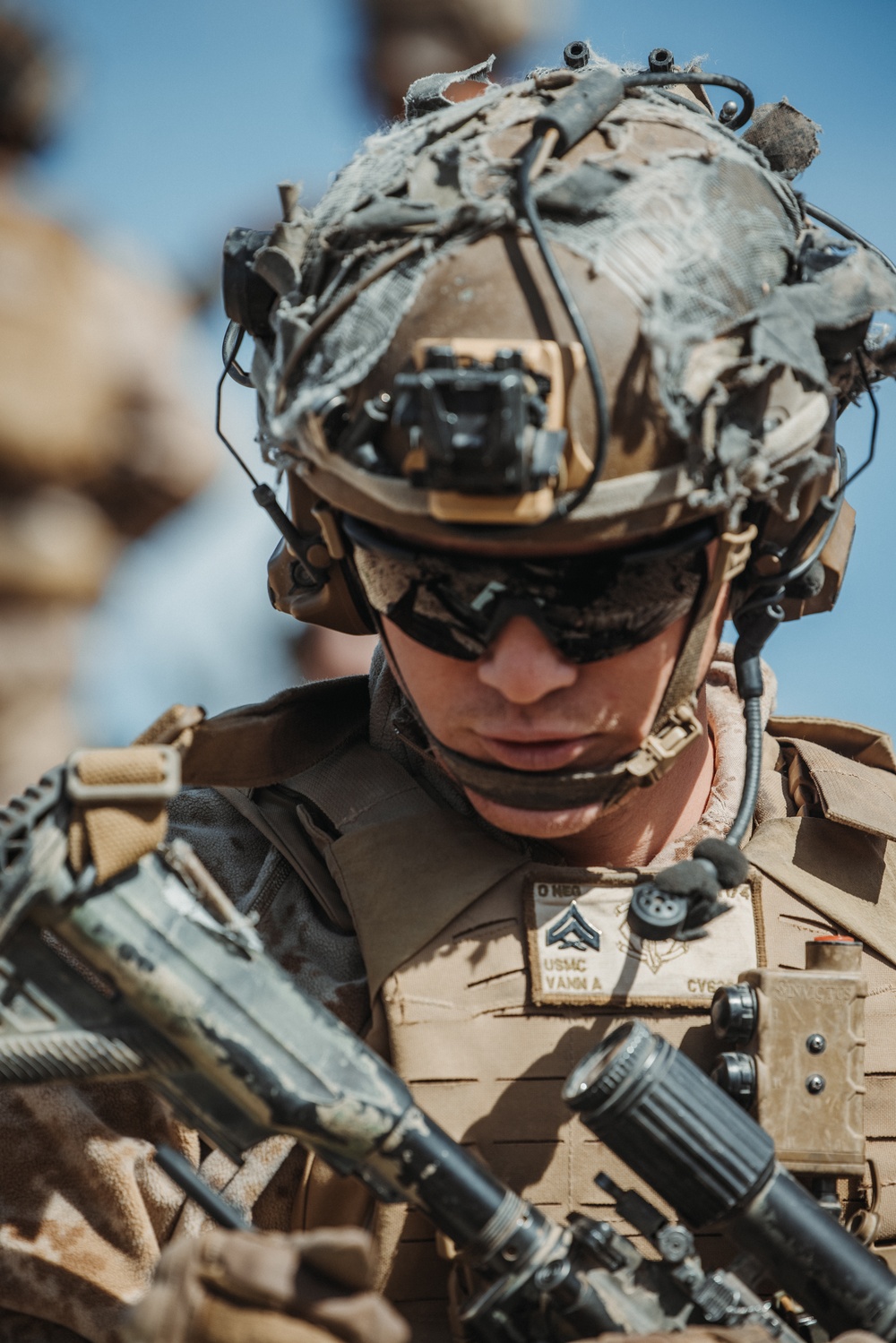 Marines with V1/4 conduct defensive operations during MDMX for SLTE 2-24