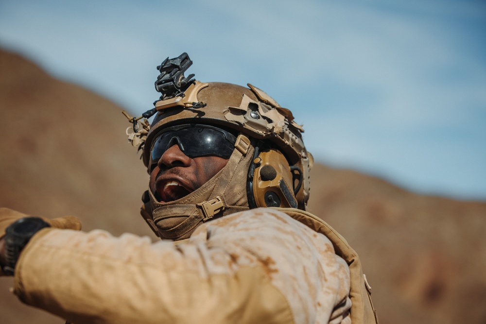 Marines with V1/4 conduct defensive operations during MDMX for SLTE 2-24