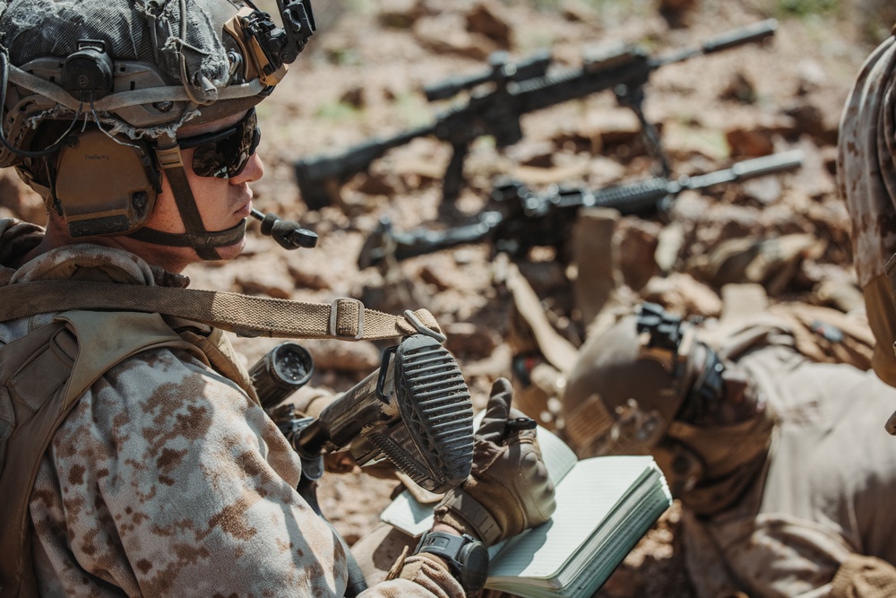 Marines with V1/4 conduct defensive operations during MDMX for SLTE 2-24