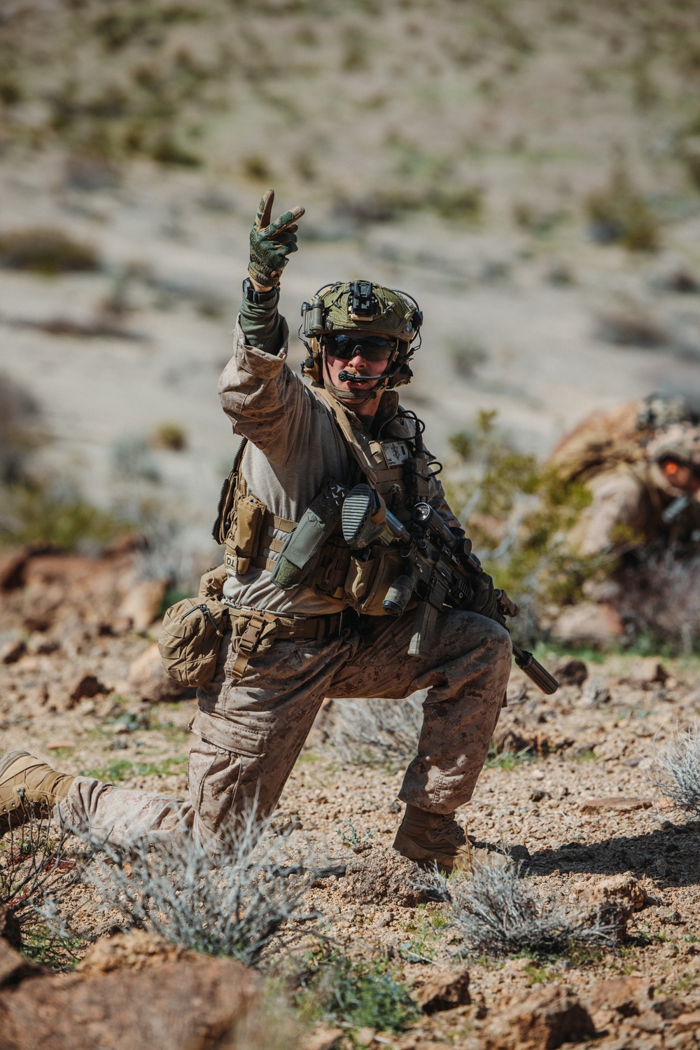 Marines with V1/4 conduct defensive operations during MDMX for SLTE 2-24