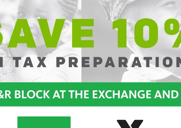 Exchange and H&amp;R Block Offering Military Community 10% Off Tax Preparation