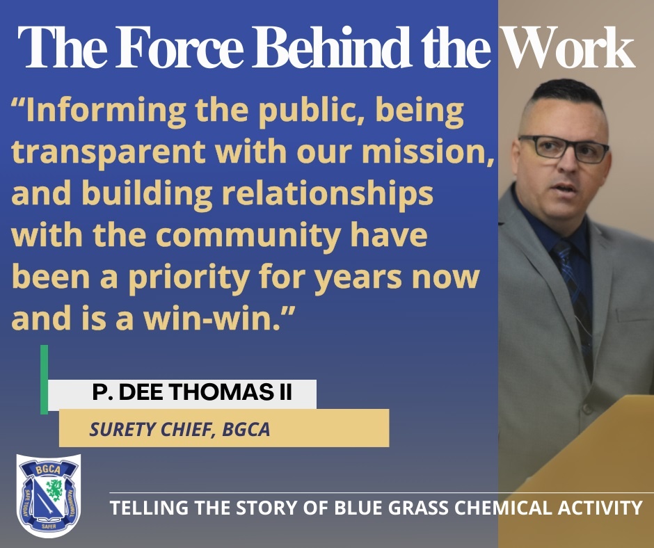 The Force Behind the Work: Telling the Story of Blue Grass Chemical Activity- Dee T.