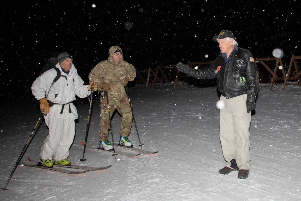 10th Mountain Division Soldiers, Civilians Commemorate WWII Legacy with Uphill Ski Challenge