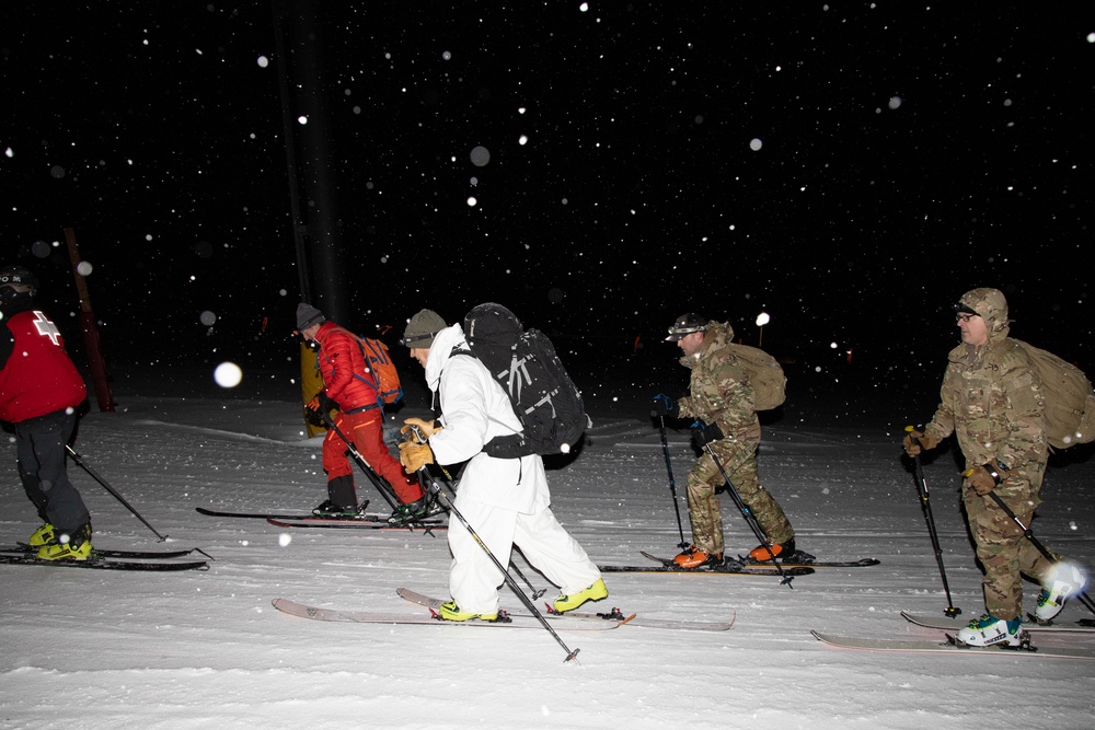 10th Mountain Division Soldiers, Civilians Commemorate WWII Legacy with Uphill Ski Challenge