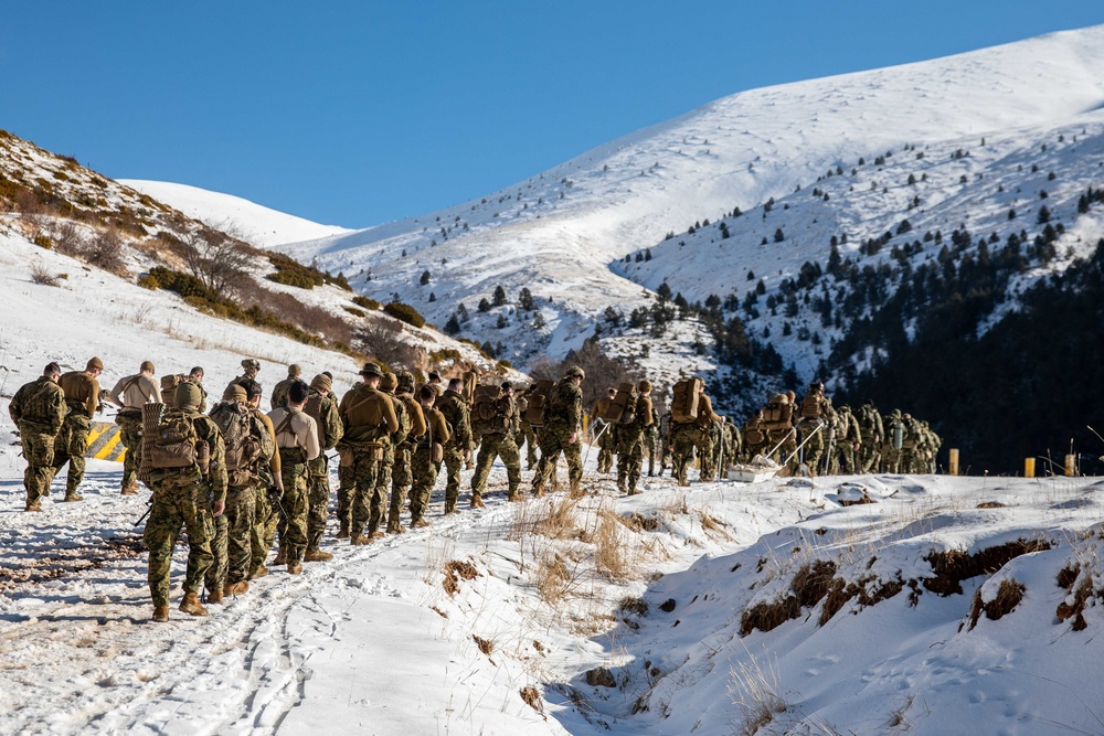 Any Clime, Any Place: 26th MEU(SOC), 32nd Marine Brigade integrate during Greek Bilat 2.0