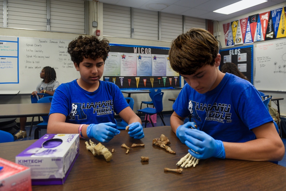 DPAA visits Aliamanu Middle School