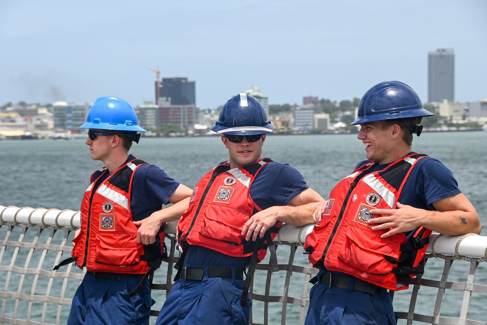 U.S. Coast Guard Cutter Harriet Lane conducts Fiji engagements