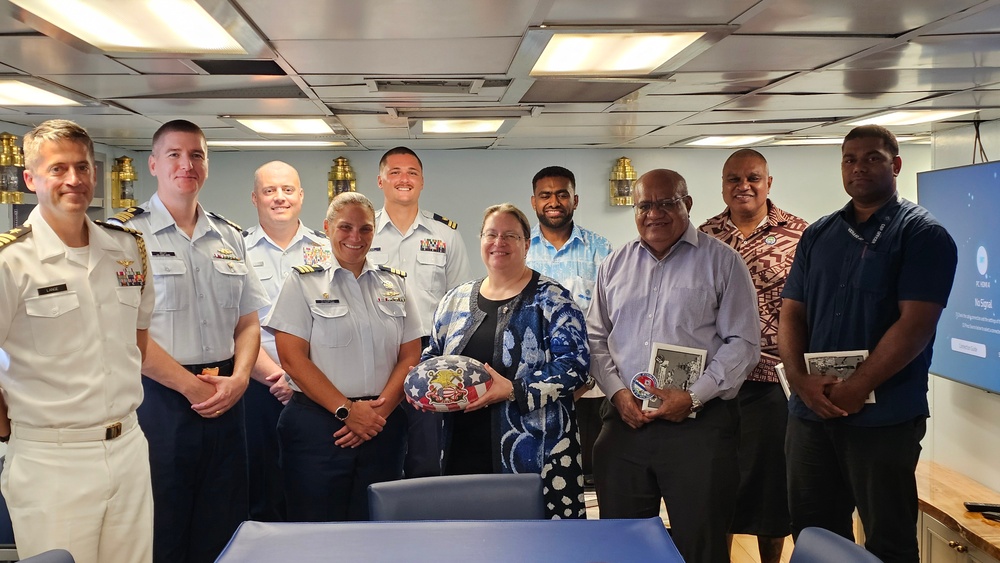 U.S. Coast Guard Cutter Harriet Lane conducts Fiji engagements