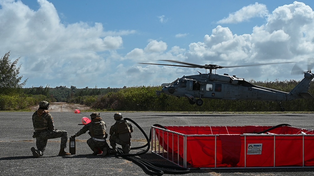 Joint Contingency Response Operation performs refuel with HSC-25 during Cope North 24