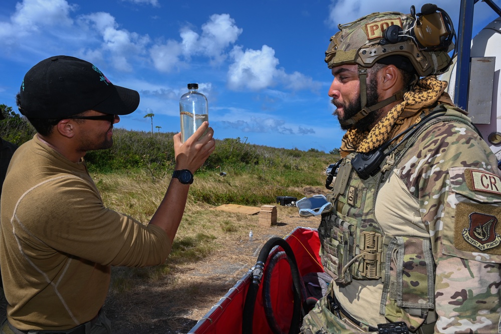 Joint Contingency Response Operation performs refuel with HSC-25 during Cope North 24