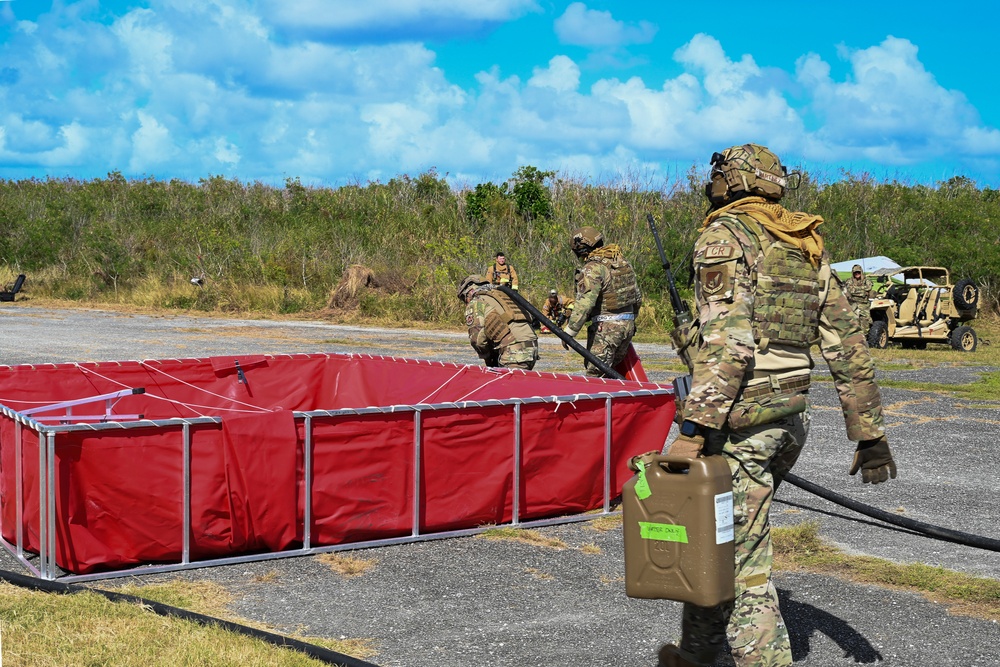 Joint Contingency Response Operation performs refuel with HSC-25 during Cope North 24