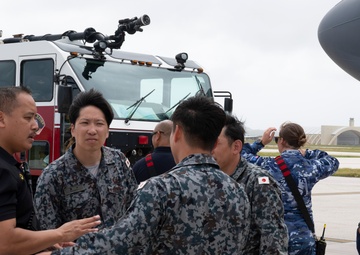 Firefighters conduct trilateral B-52 training during Cope North 24