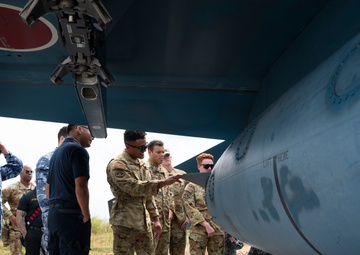 Firefighters conduct multilateral aircraft training during Cope North 24
