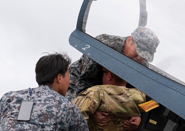 Firefighters conduct multilateral aircraft training during Cope North 24