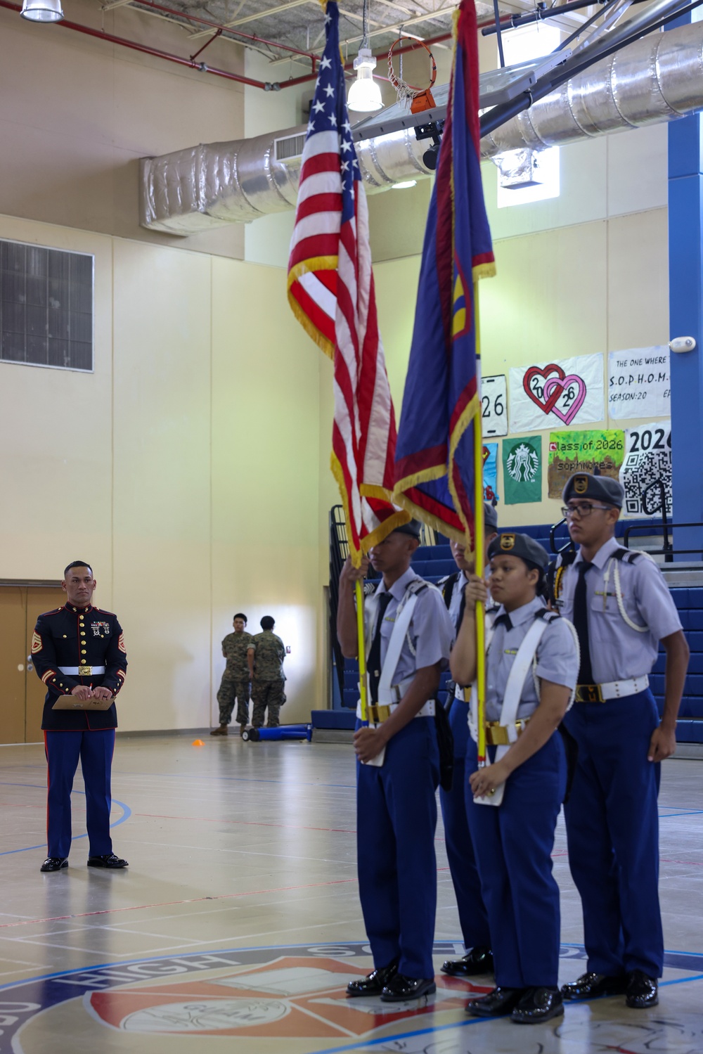 Camp Blaz Marines evaluate JROTC programs during competition