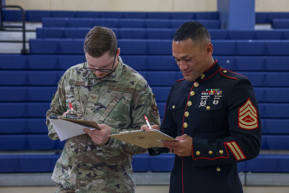 Camp Blaz Marines evaluate JROTC programs during competition