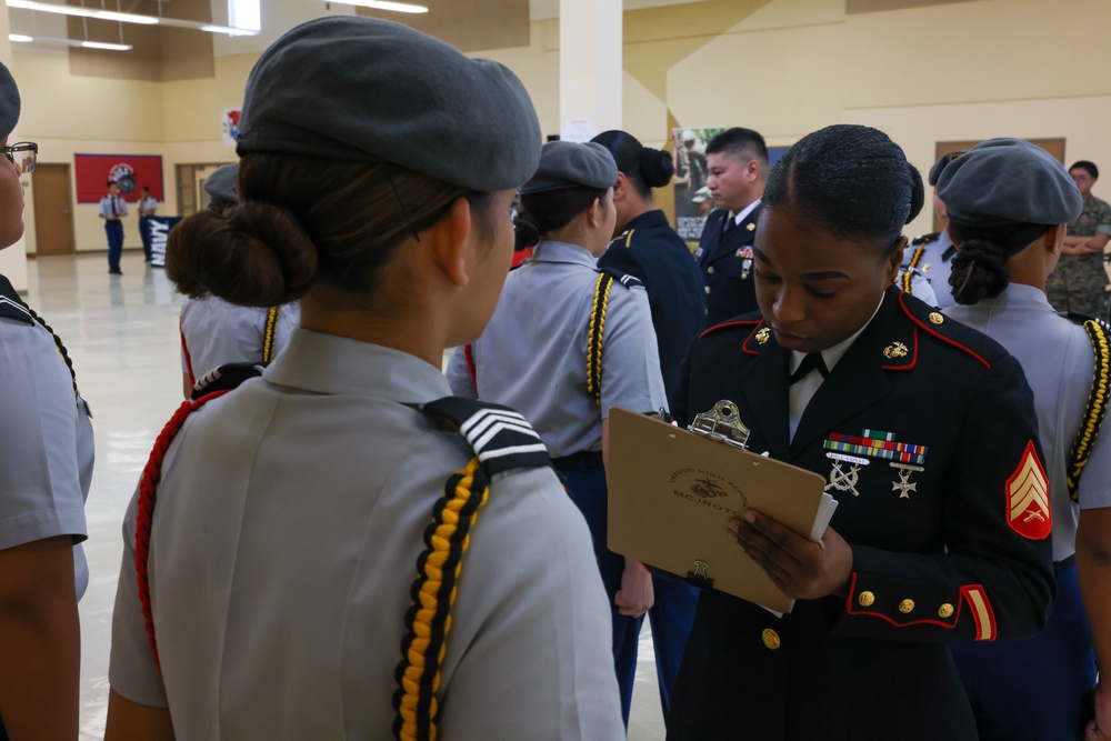 Camp Blaz Marines evaluate JROTC programs during competition