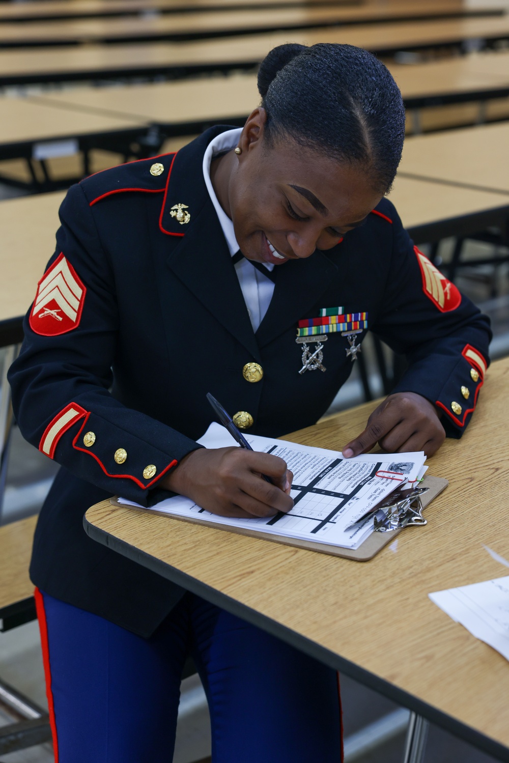 Camp Blaz Marines evaluate JROTC programs during competition