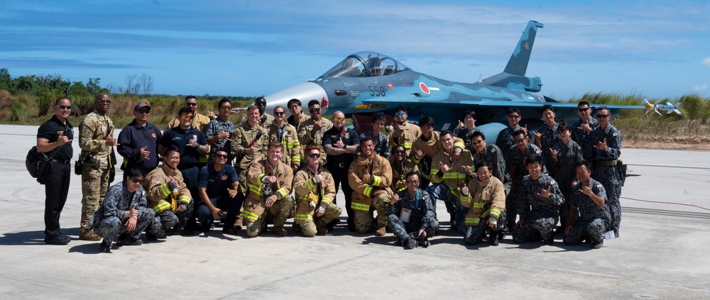 Firefighters conduct multilateral aircraft training during Cope North 24 Firefighters conduct multilateral aircraft training during Cope North 24