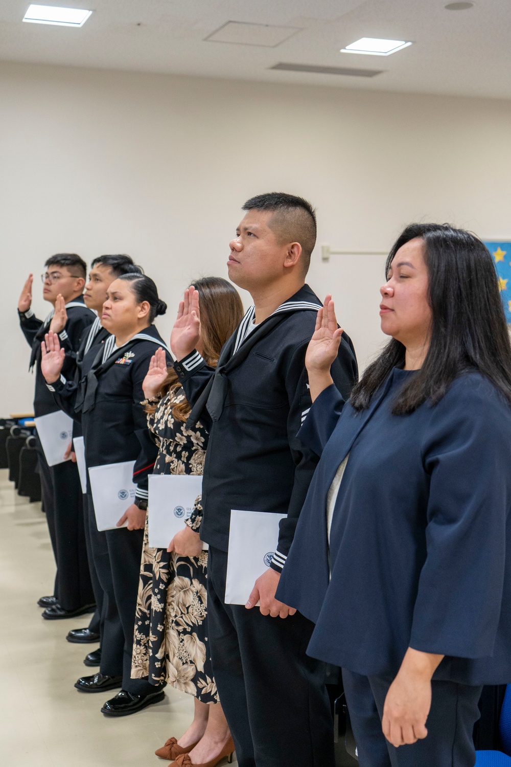 Naturalization Ceremony Onboard CFAY