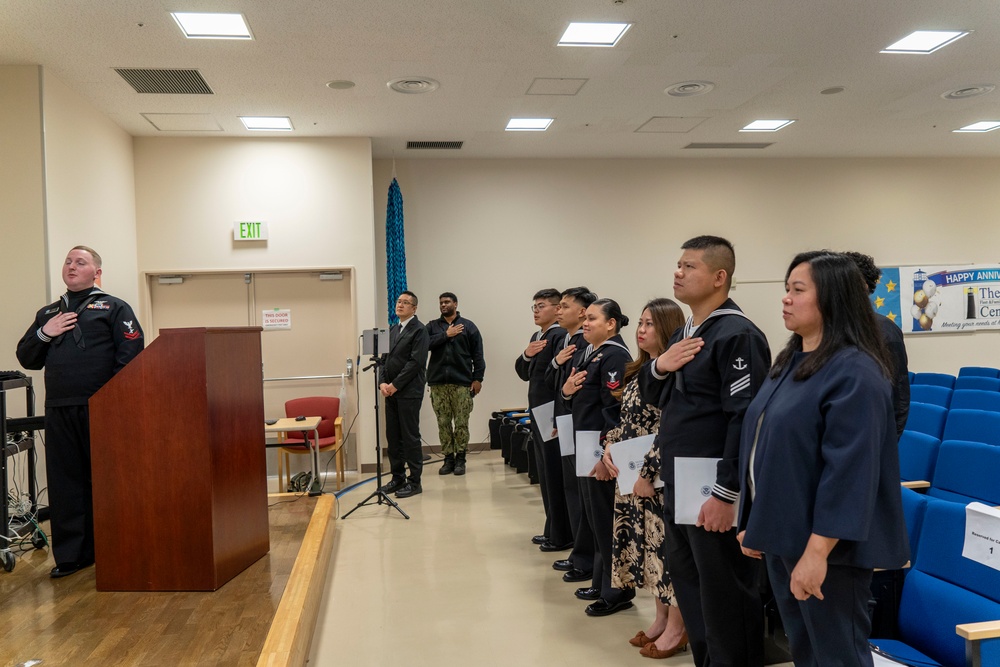 Naturalization Ceremony Onboard CFAY