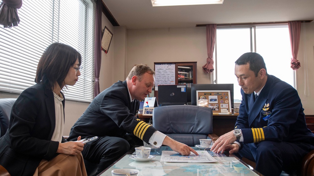 CFAS Visits Chief of Sasebo Coast Guard Office