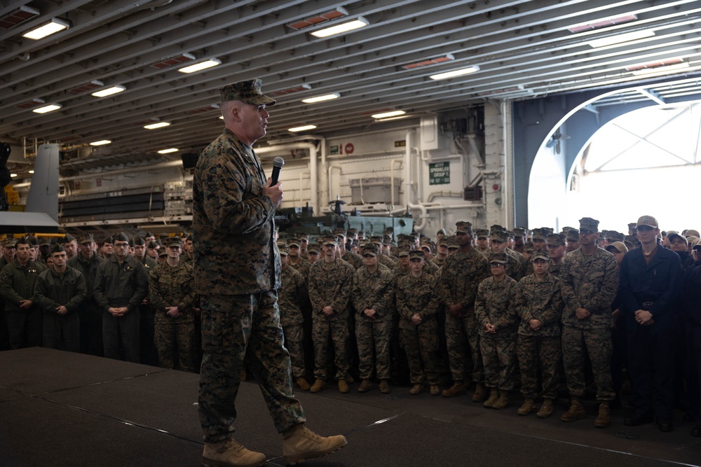 Brig. Gen. Andrew Priddy Visits USS Bataan