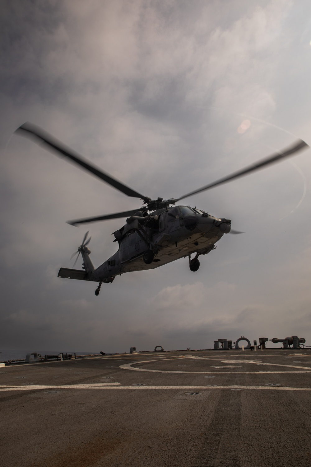 USS Laboon Conducts Flight Operations in the Red Sea