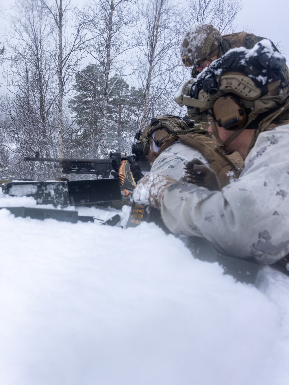 U.S. Marines of 2nd Marine Regiment Conduct a Platoon Live-fire Range in Norway