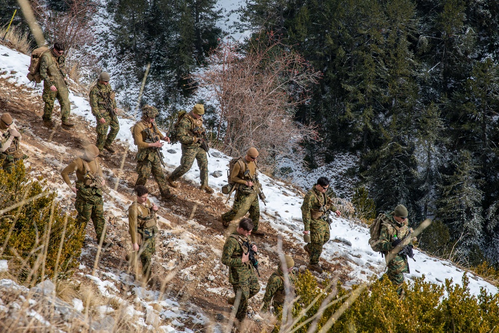 Any Clime, Any Place: 26th MEU(SOC), 32nd Marine Brigade integrate during Greek Bilat 2.0