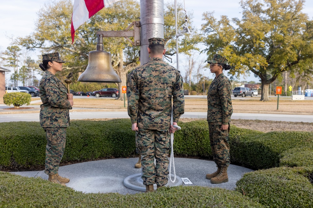 2nd Marine Logistics Group Morning Colors and Awards Ceremony