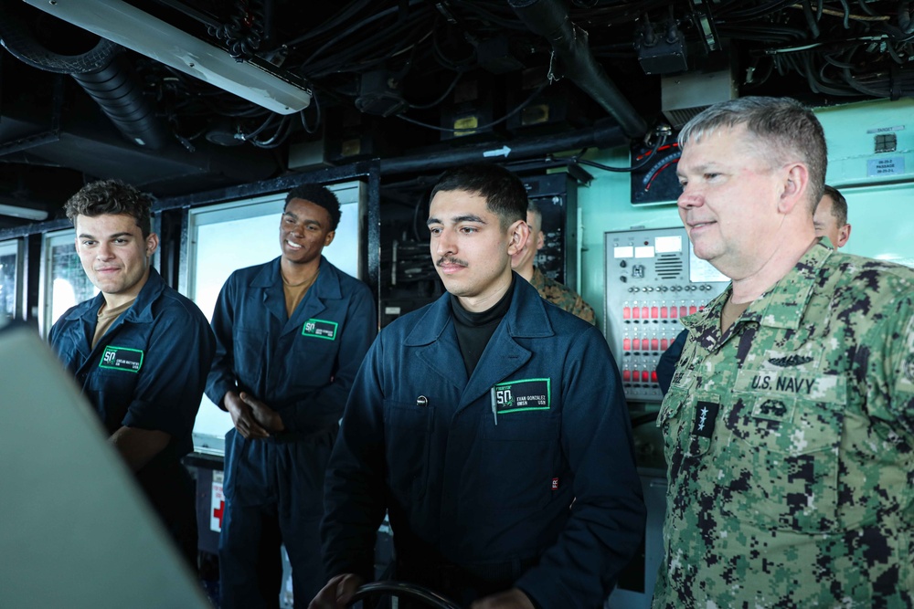 USS Carter Hall (LSD 50) Hosts 6th Fleet, Feb. 19, 2024