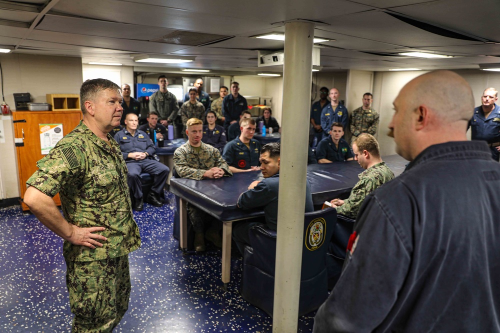 USS Carter Hall (LSD 50) Hosts 6th Fleet, Feb. 19, 2024
