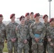 CSM Teakell presents army achievement medal to 173rd best medic team