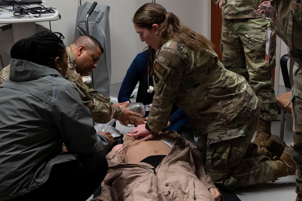 Visit with Airmen at the 47th Medical Group Feb. 16, 2024