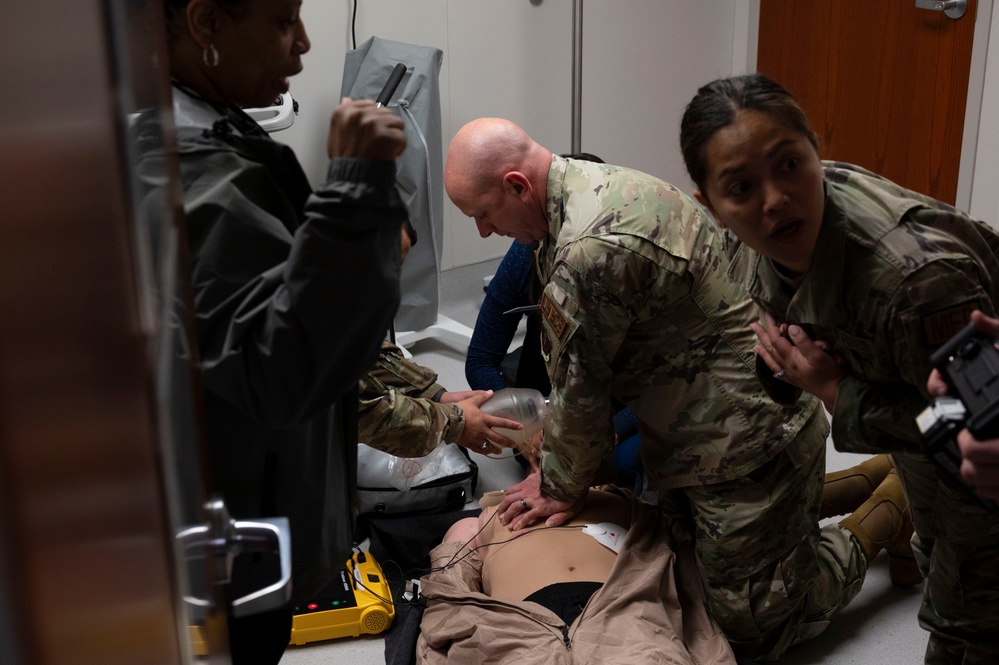 Visit with Airmen at the 47th Medical Group Feb. 16, 2024