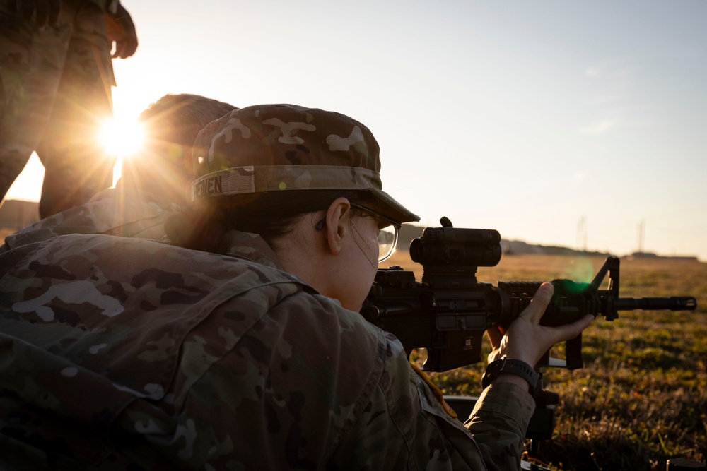 Safety first, Red Bull Soldier practice handling weapons