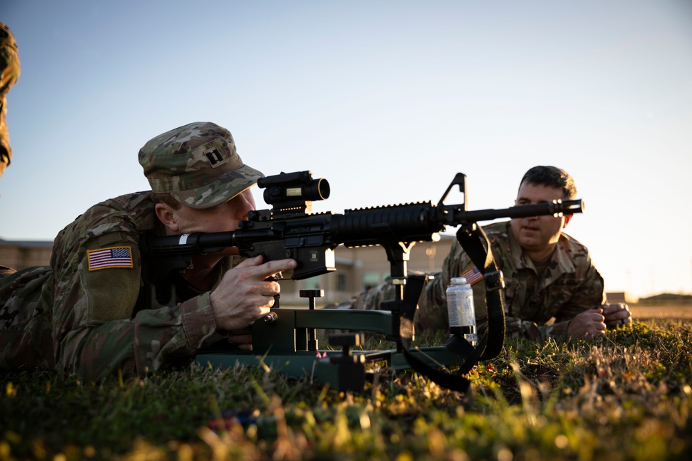 Safety first, Red Bull Soldier practice handling weapons