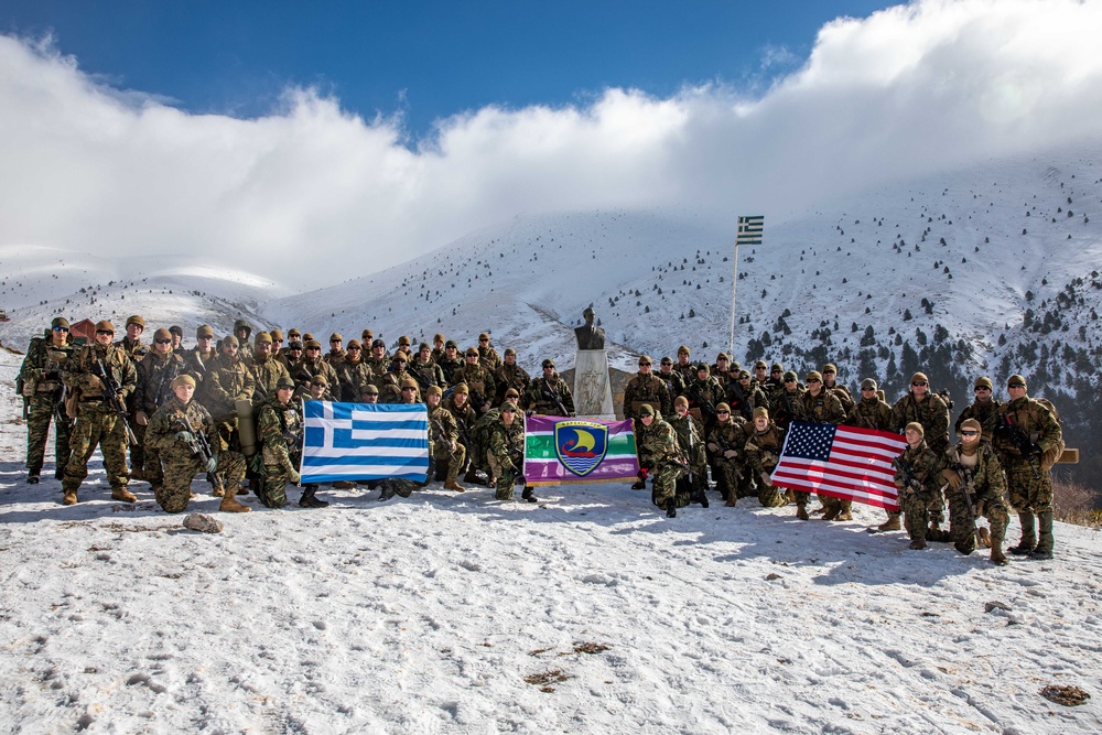 Any Clime, Any Place: 26th MEU(SOC), 32nd Marine Brigade integrate during Greek Bilat 2.0