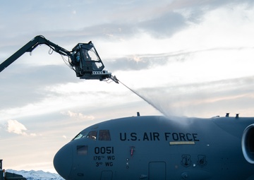 JBER's crew chiefs keeping aircraft operational with deicing