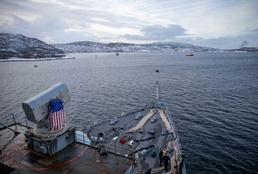 USS Gunston Hall Arrives in Harstad, Norway, in Support of Steadfast Defender 24