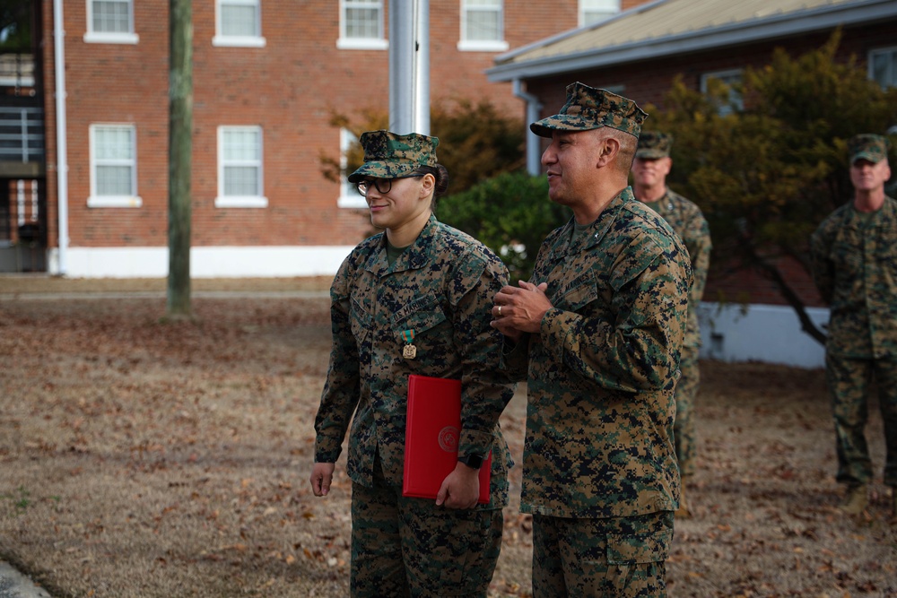 Sgt. Fuerte as NCO of the Year