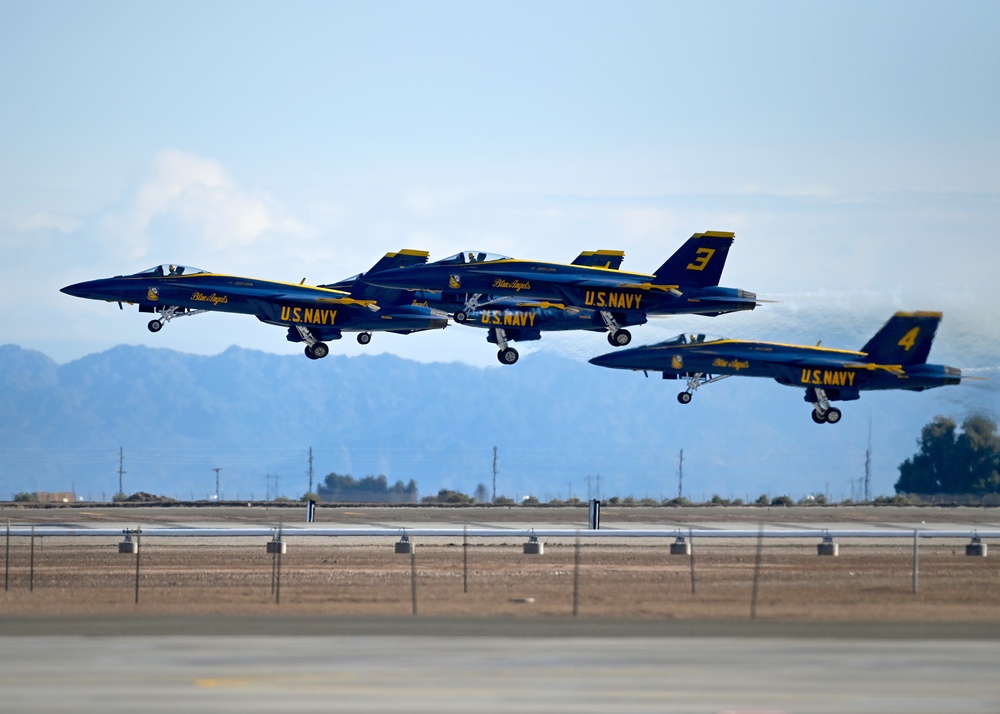 Blue Angels Conduct Winter Training in El Centro
