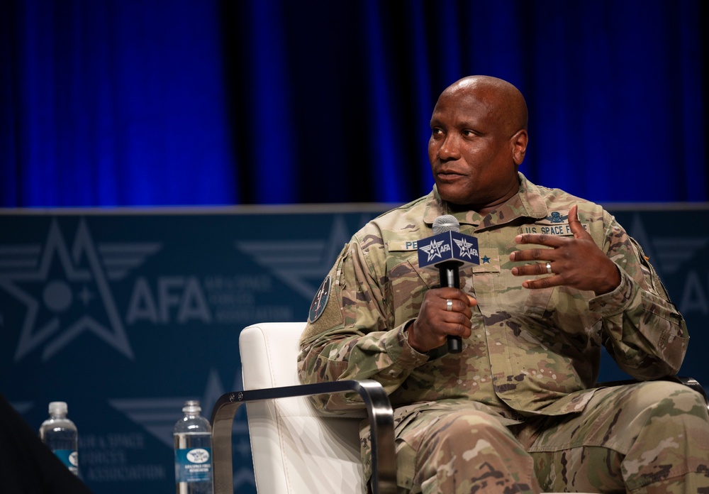 Brig. Gen Devin Pepper participates in AFA Panel