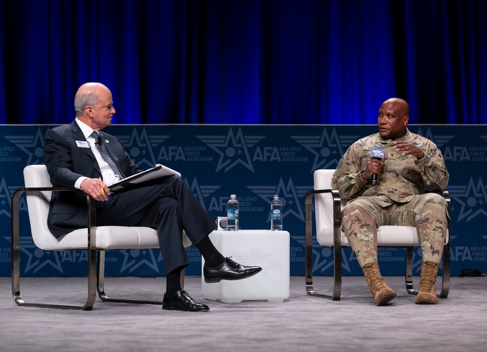 Brig. Gen. Devin Pepper participates in AFA Panel