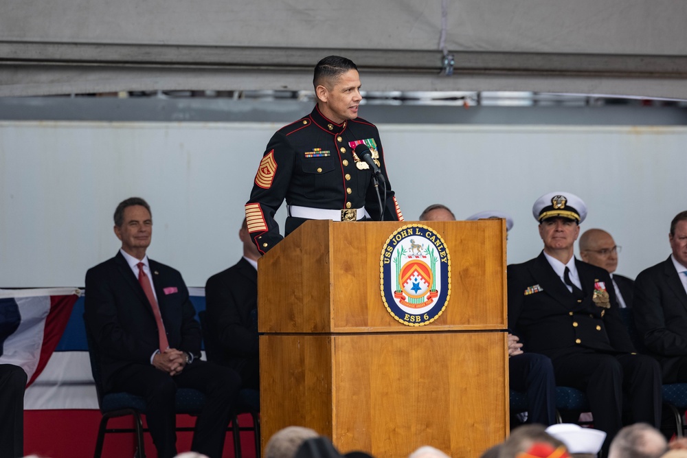 Marines attend USS John L. Canley commissioning ceremony