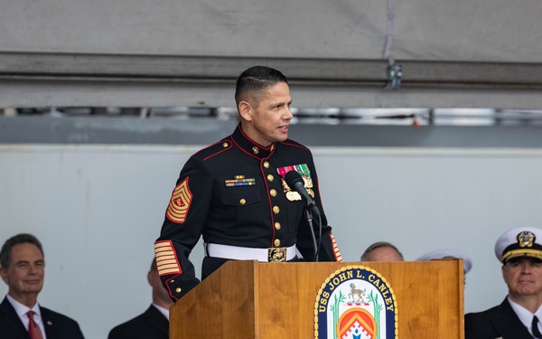Marines attend USS John L. Canley commissioning ceremony