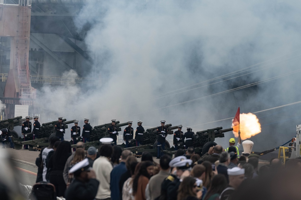 Marines attend USS John L. Canley commissioning ceremony