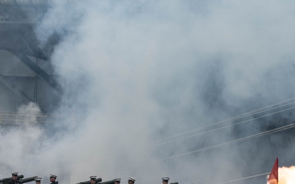Marines attend USS John L. Canley commissioning ceremony