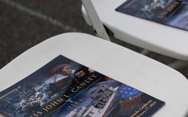 Marines attend USS John L. Canley commissioning ceremony